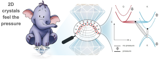 Two-dimensional crystals feel the pressure